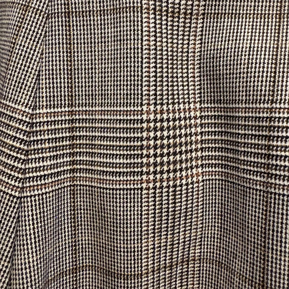 Tory Burch Glen Plaid Flare Trousers Women Sz 6 Wool Blend Wide Leg Dress Pants - Picture 3 of 16